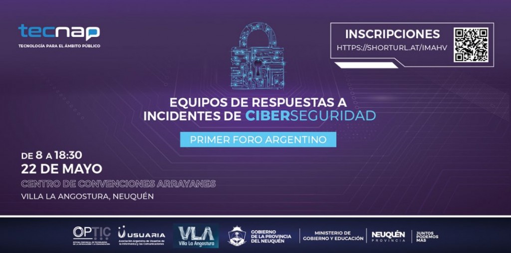 Villa la Angostura será sede del primer Foro Argentino de Equipos de Respuestas a Incidentes de Ciberseguridad